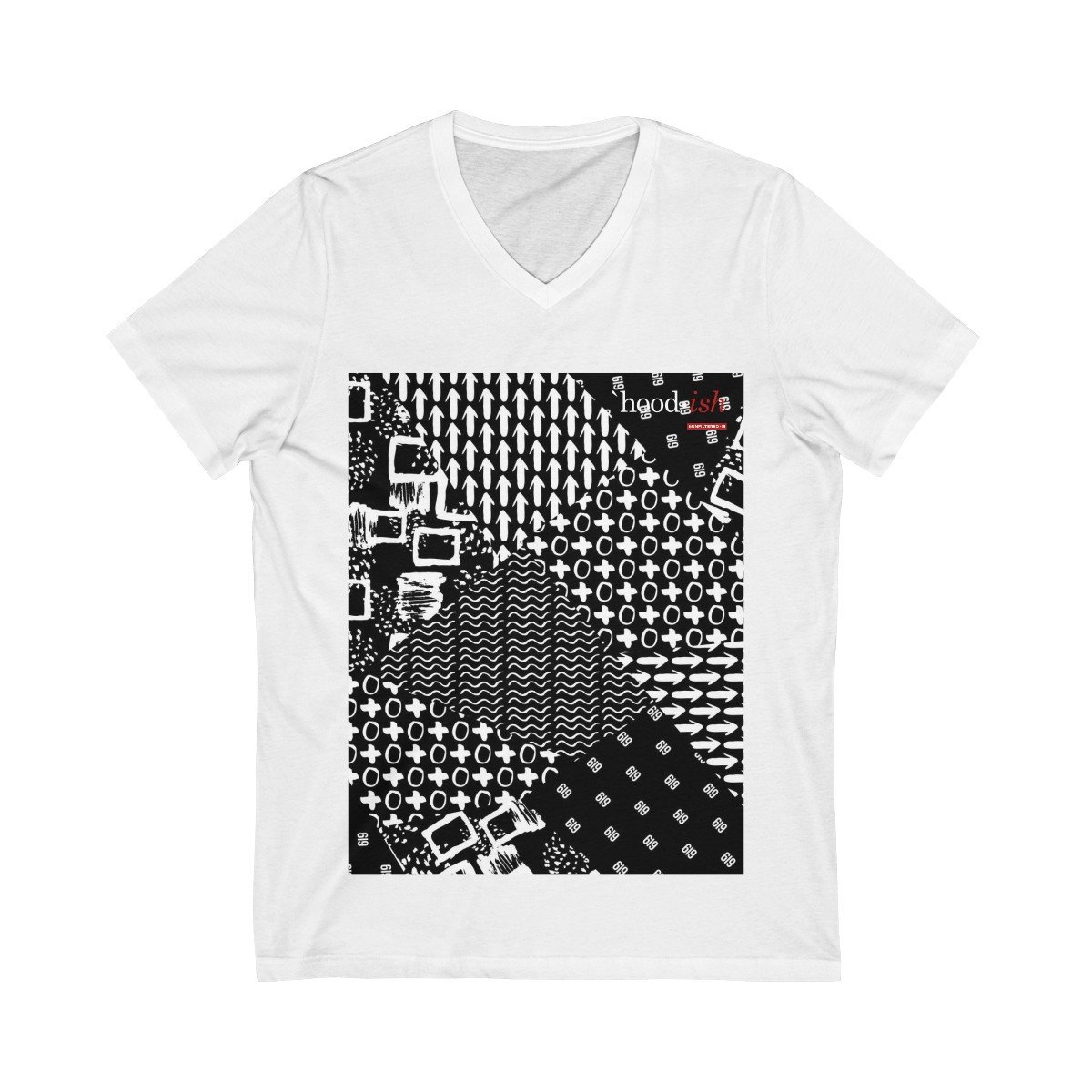 23766.jpg Hood•ish Heritage Ink V-Neck T-Shirt_white